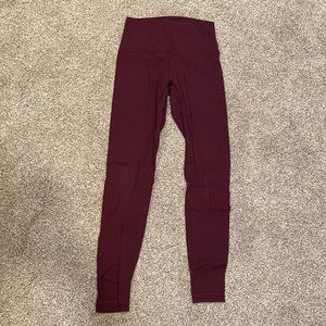 Lululemon align size 6 full length leggings cassis